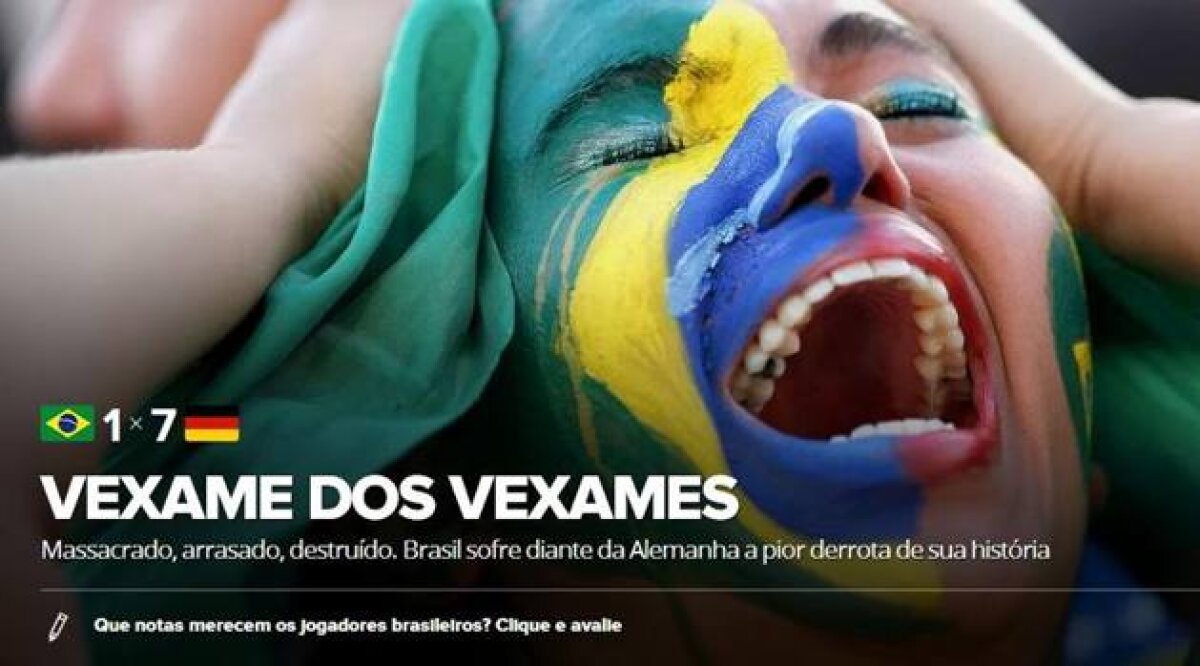 FOTO Dezastrul Braziliei a făcut înconjurul lumii! Principalele publicaţii au măturat pe jos cu "Selecao"