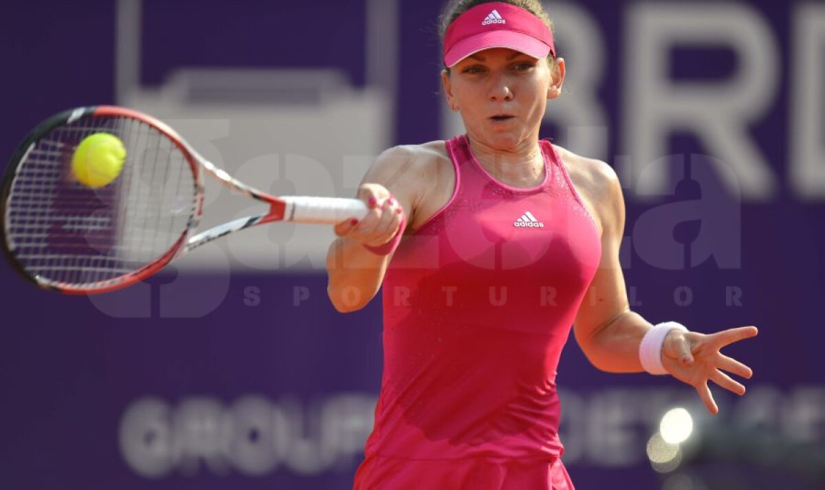 FOTO Simona Halep s-a distrat cu De Vroome în primul tur la BRD Bucharest Open, scor 6-0, 6-4. Se ştie adversara din turul doi