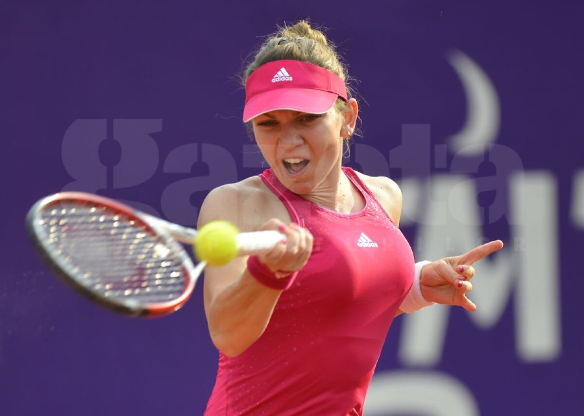 FOTO Simona Halep s-a distrat cu De Vroome în primul tur la BRD Bucharest Open, scor 6-0, 6-4. Se ştie adversara din turul doi