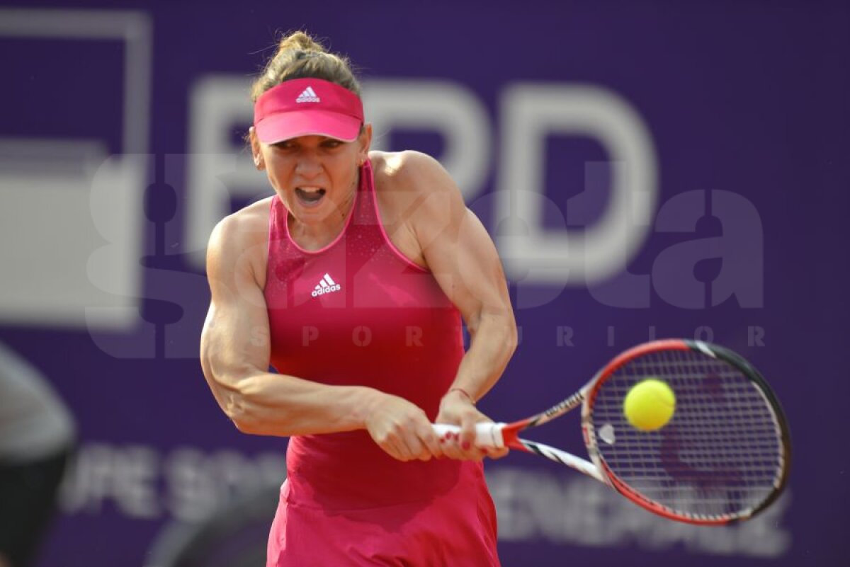 FOTO Simona Halep s-a distrat cu De Vroome în primul tur la BRD Bucharest Open, scor 6-0, 6-4. Se ştie adversara din turul doi