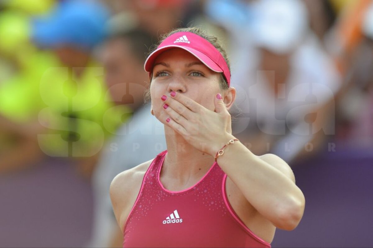 FOTO Simona Halep s-a distrat cu De Vroome în primul tur la BRD Bucharest Open, scor 6-0, 6-4. Se ştie adversara din turul doi