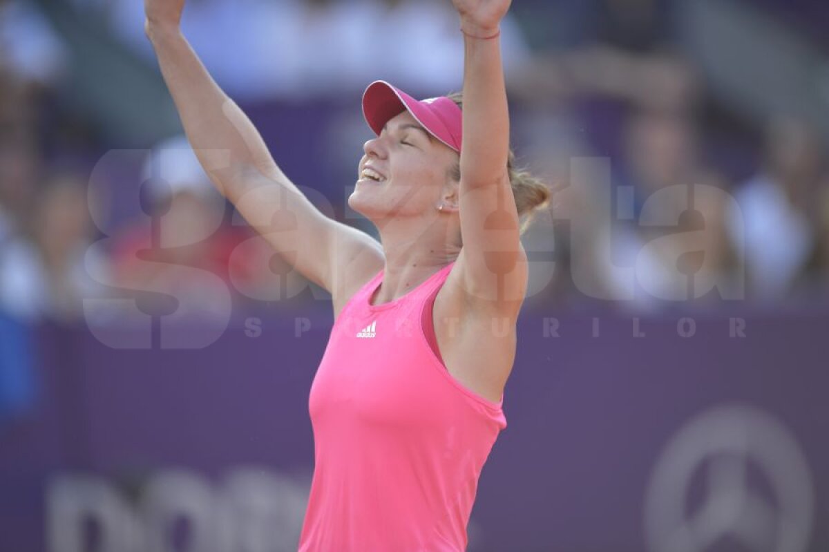 FOTO E regină şi la Bucureşti » Simona Halep nu i-a dat nici o şansă Robertei Vinci şi a cîştigat al optulea trofeu al carierei