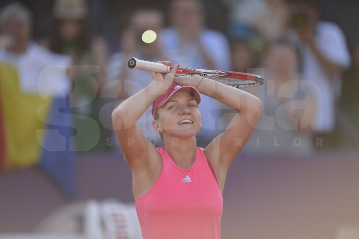 FOTO E regină şi la Bucureşti » Simona Halep nu i-a dat nici o şansă Robertei Vinci şi a cîştigat al optulea trofeu al carierei