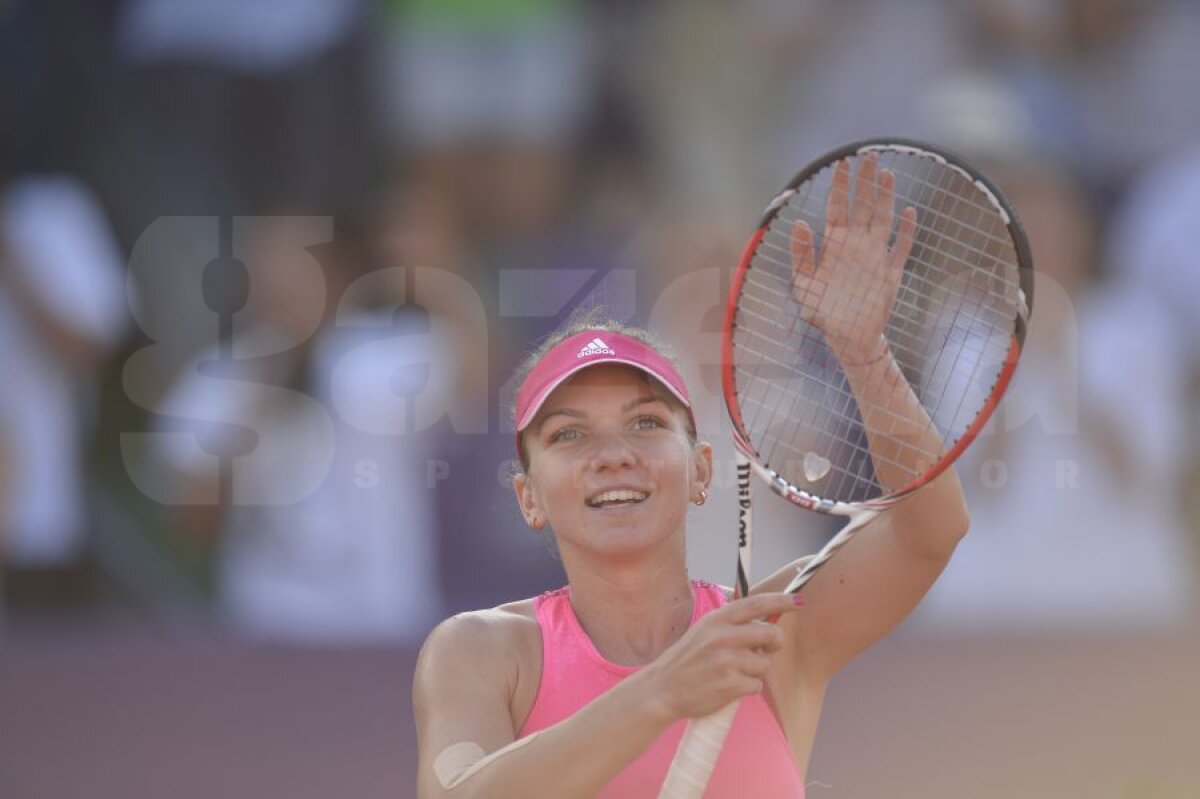 FOTO E regină şi la Bucureşti » Simona Halep nu i-a dat nici o şansă Robertei Vinci şi a cîştigat al optulea trofeu al carierei
