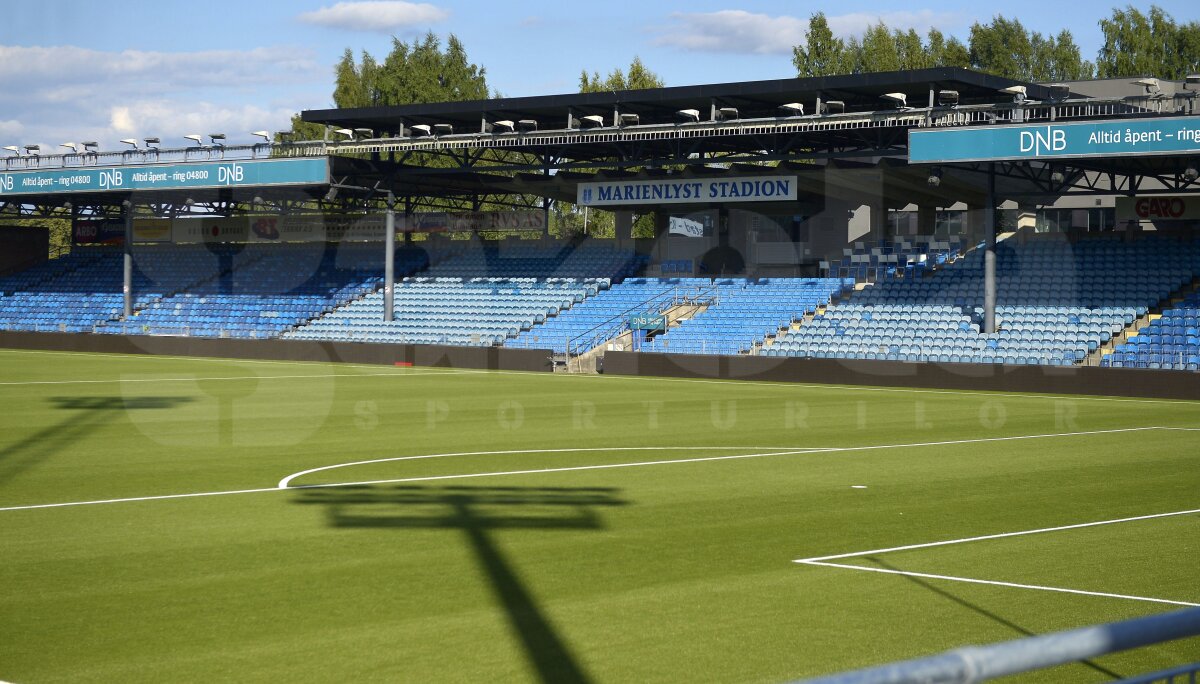 FOTO Bombă cu ceas! Gazonul artificial al lui Stromsgodset s-ar transforma în patinoar dacă ar ploua » Cum va fi vremea la Drammen