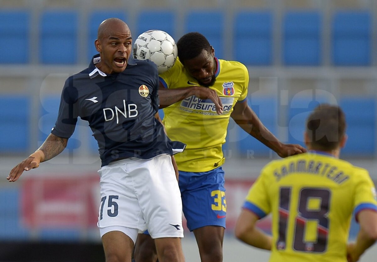 FOTO Gabi Iancu, din nou decisiv pentru Steaua în Liga Campionilor » Roş-albaştrii au cîştigat turul cu Stromsgodset, 1-0