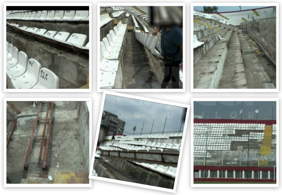 GALERIE FOTO Giuleştiul, ÎNCHIS! » "Meciul cu Steaua nu se va juca niciodată pe un stadion nesigur, fără scaune şi din care pot zbura sute de pietre!"