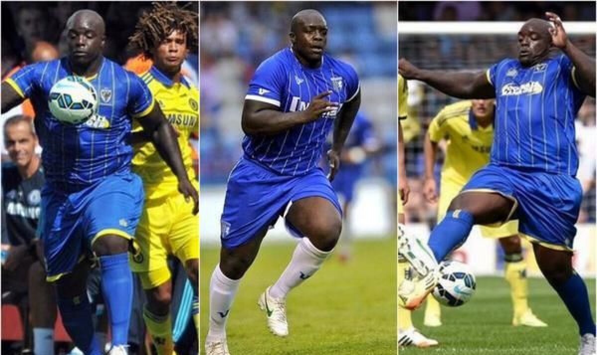 FOTO Diferenţă fabuloasă de gabarit » Cel mai puternic fotbalist le-a făcut pe vedetele lui Chelsea să pară nişte furnici la meciul direct!