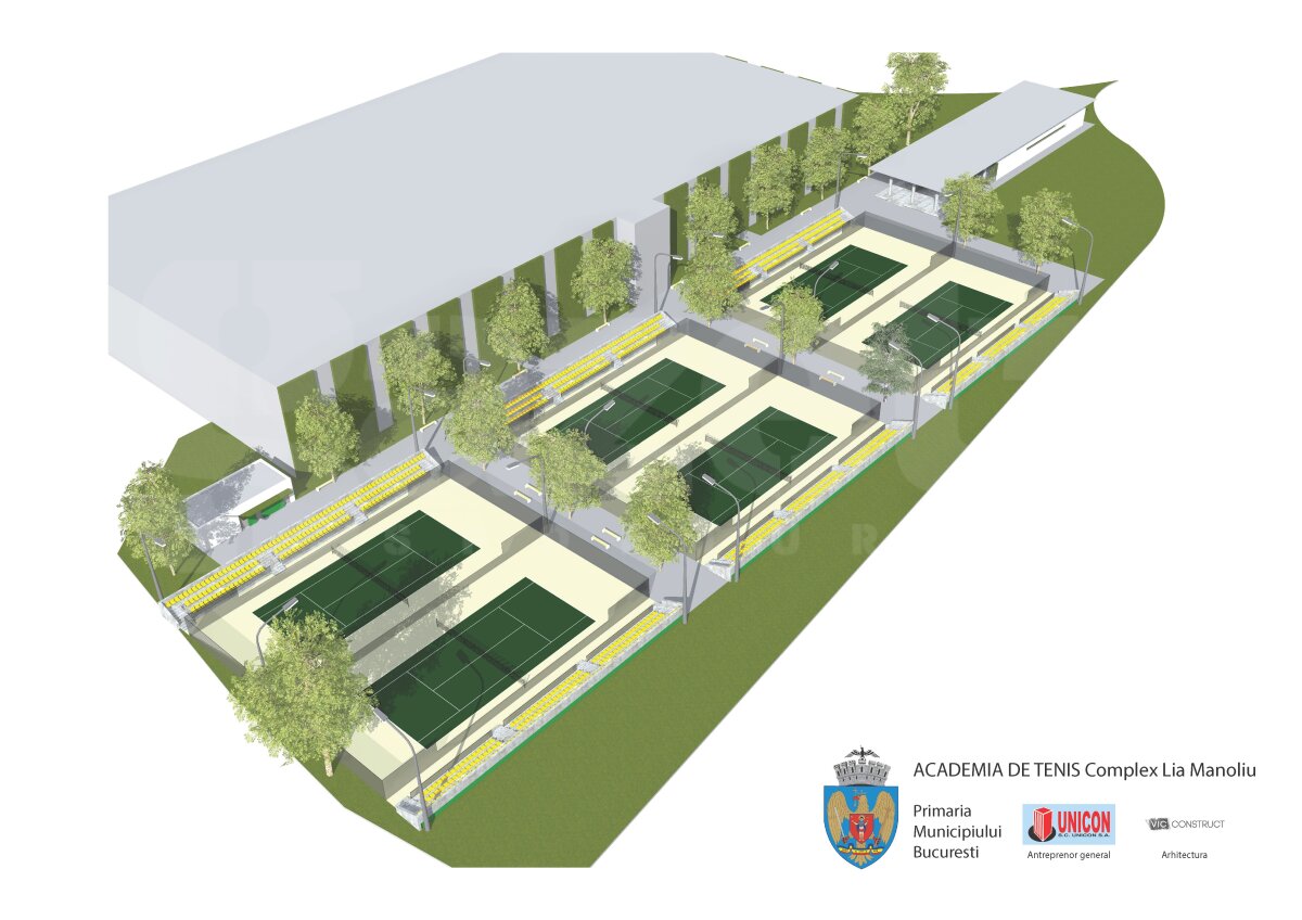 GALERIE FOTO Au început lucrările la terenurile de tenis din aproprierea Arenei Naţionale