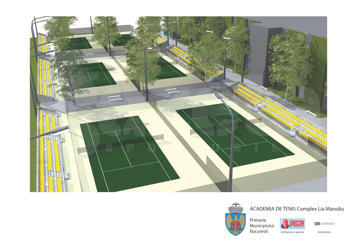 GALERIE FOTO Au început lucrările la terenurile de tenis din aproprierea Arenei Naţionale