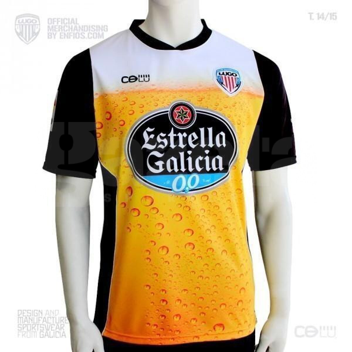 Îmbrăcaţi în pahare cu bere » O echipă din Segunda Division va avea un rînd inedit de echipamente