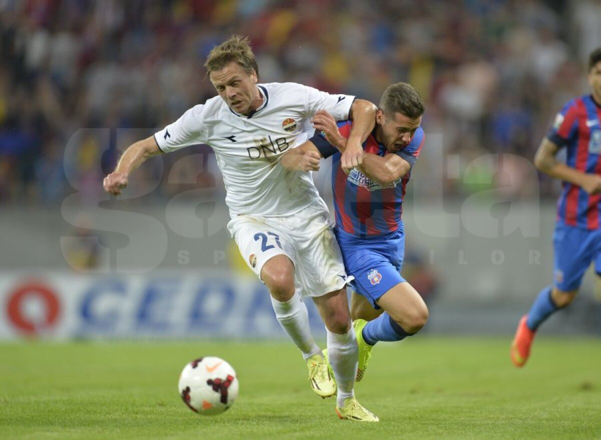 FOTO Steaua bate pe Stromsgodset cu 2-0 şi se califică în turul trei preliminar, unde va juca împotriva celor de la Aktobe