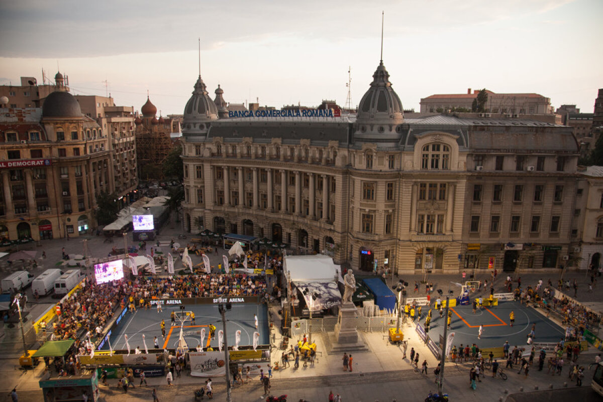 GALERIE FOTO Crema baschetului 3x3 vine în week-end în Piaţa Universităţii din Bucureşti!