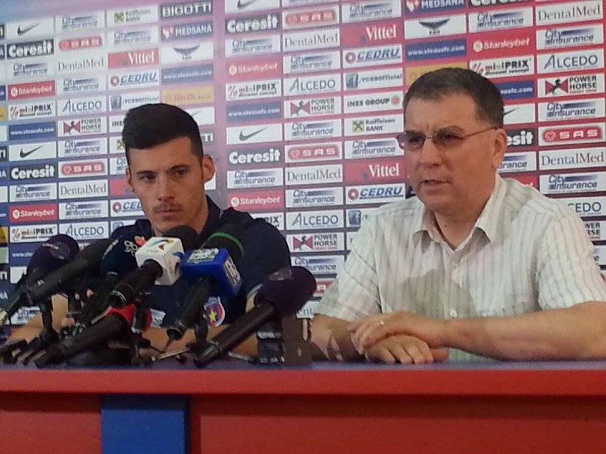 FOTO Lemnaru a fost prezentat la Steaua » Ce număr şi-a ales atacantul şi mesajul pentru Gâlcă. Încă două transferuri în Ghencea!