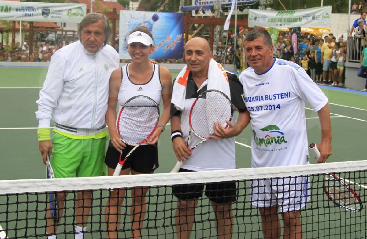 Barbie Simona » Halep a făcut dublu cu Marcel Pavel la meciul demonstrativ de la Buşteni