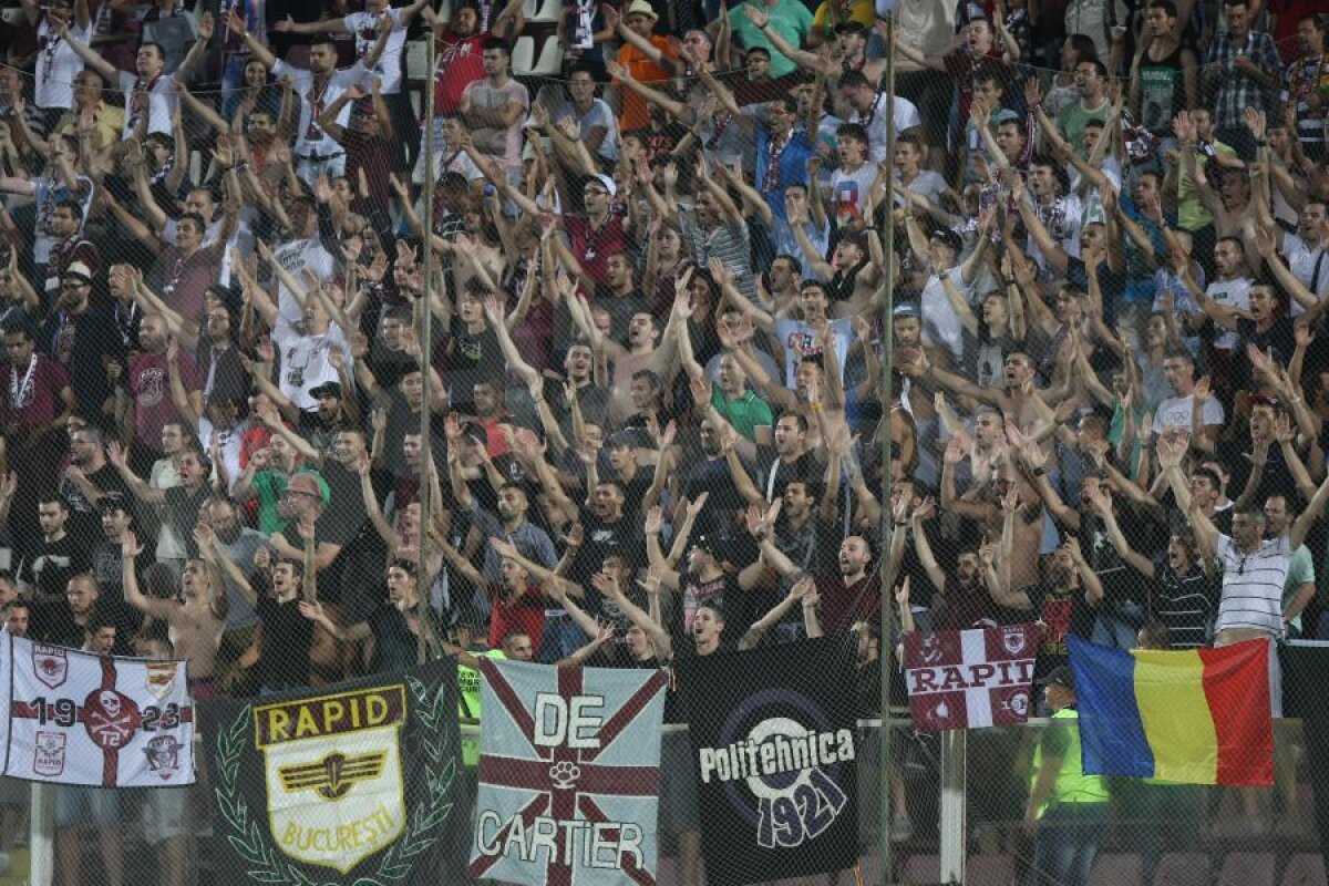 FOTO Tot mai puţine scaune, tot mai mult suflet » Fanii rapidişti au cinstit primul derby în Giuleşti după mai mult de un an
