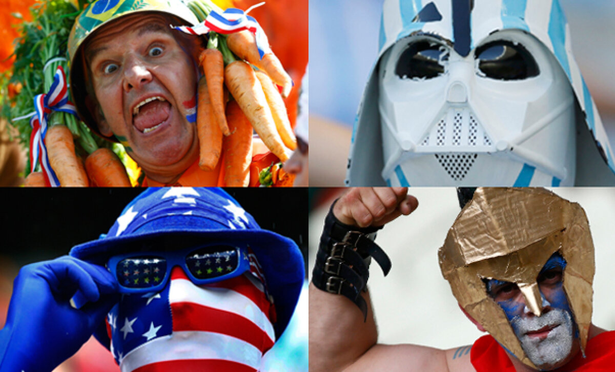 FOTO Chipuri mondiale » Fanii fac cel puţin jumătate din spectacolul de la World Cup