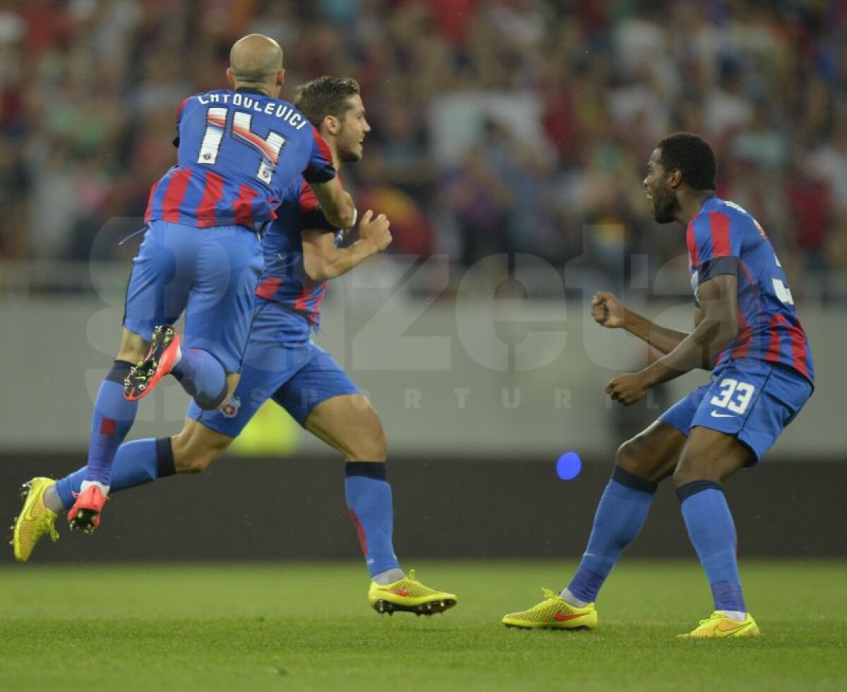 FOTO şi VIDEO » Steaua a învins Aktobe cu 2-1 şi îşi aşteaptă adversara din play-off-ul Ligii Campionilor