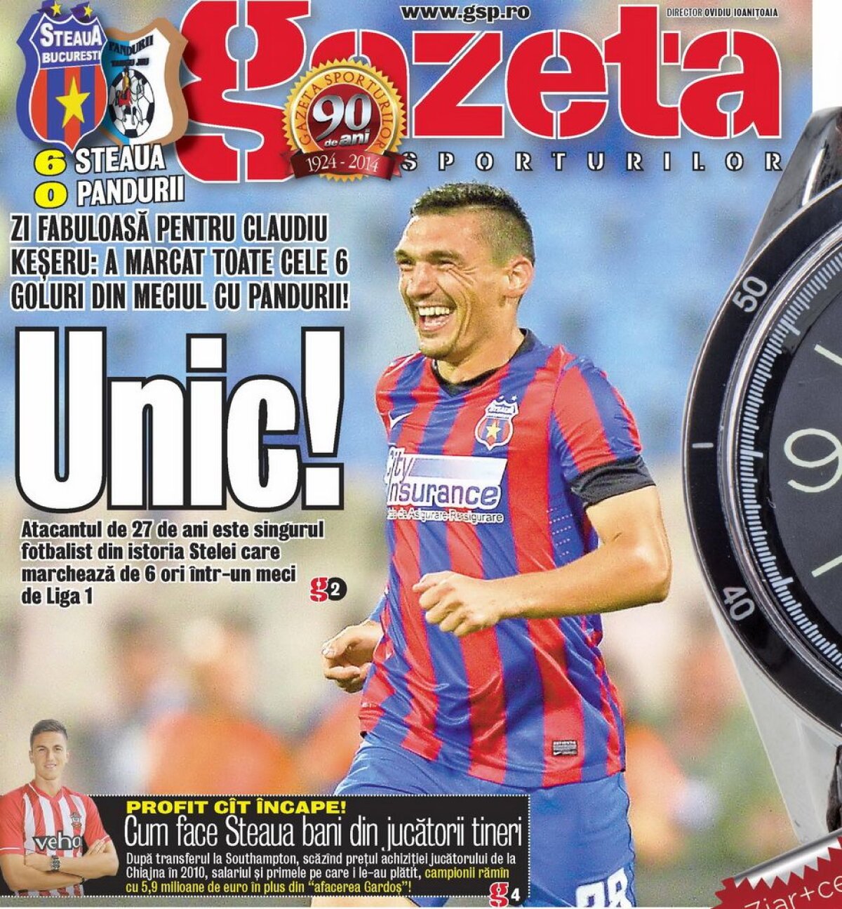 VIDEO şi FOTO Imaginile unei performanţe unice! Cele şase goluri ale lui Keşeru în poarta Pandurilor, cu care fotbalistul Stelei a intrat în istorie