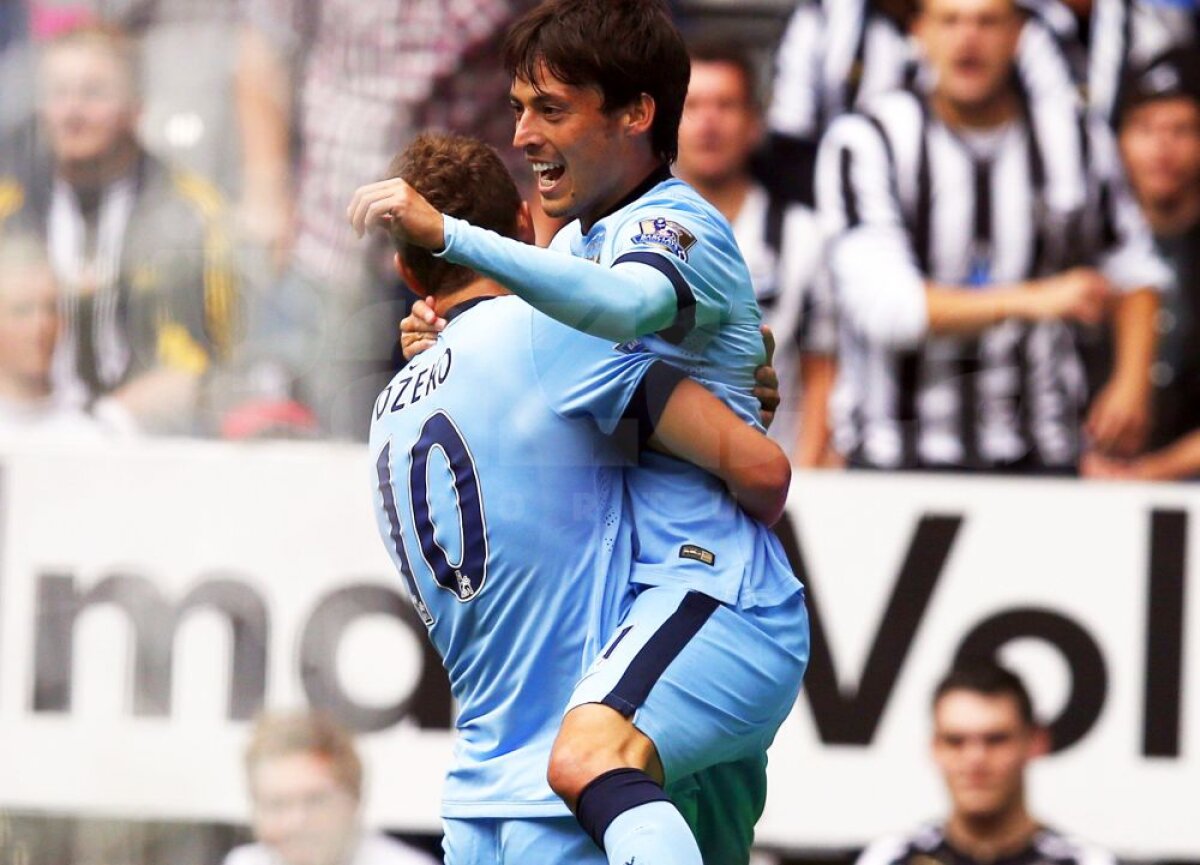 VIDEO Faza etapei în Newcastle-Manchester City » Edin Džeko a dat un călcîi de cinci stele la golul lui David Silva