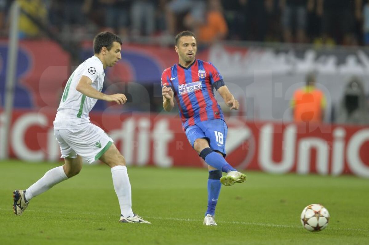 GALERIE FOTO Costel Gâlcă a mizat pe Alexandru Chipciu şi a cîştigat » Steaua - Ludogoreţ 1-0