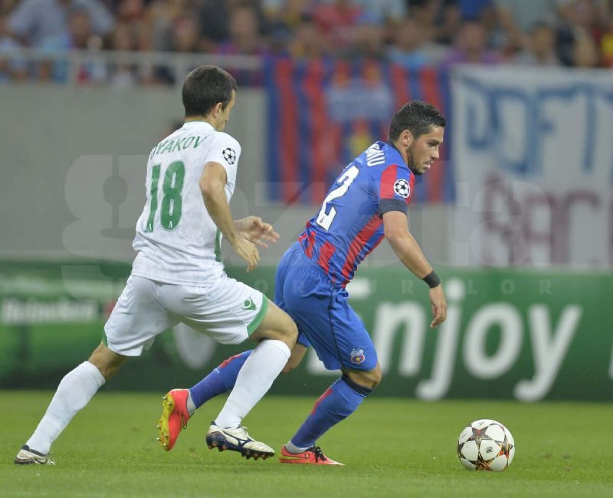 GALERIE FOTO Costel Gâlcă a mizat pe Alexandru Chipciu şi a cîştigat » Steaua - Ludogoreţ 1-0