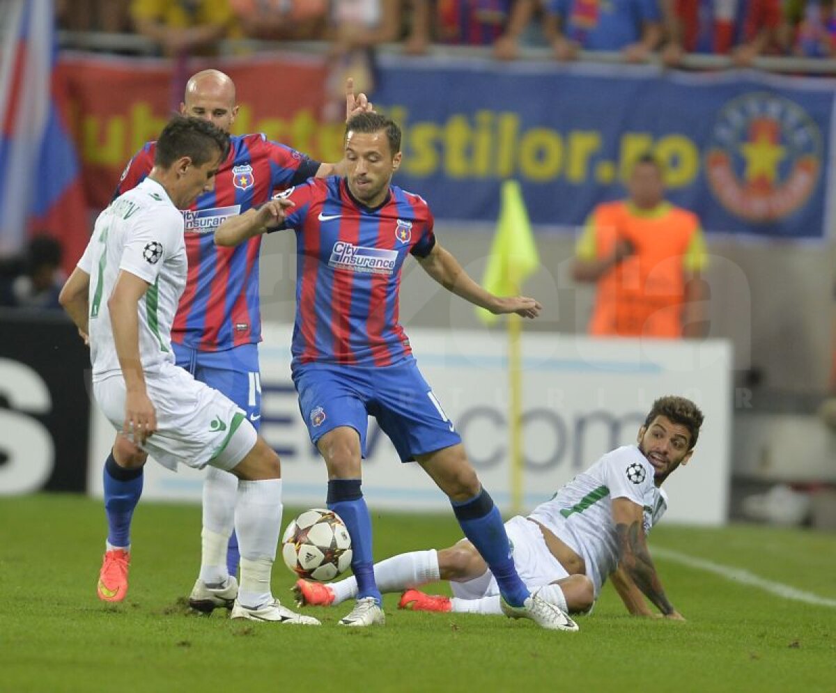 GALERIE FOTO Costel Gâlcă a mizat pe Alexandru Chipciu şi a cîştigat » Steaua - Ludogoreţ 1-0