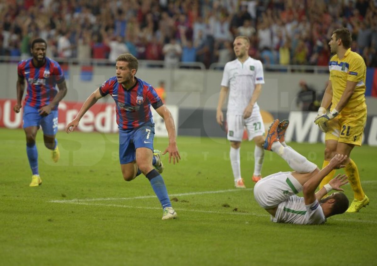 GALERIE FOTO Costel Gâlcă a mizat pe Alexandru Chipciu şi a cîştigat » Steaua - Ludogoreţ 1-0