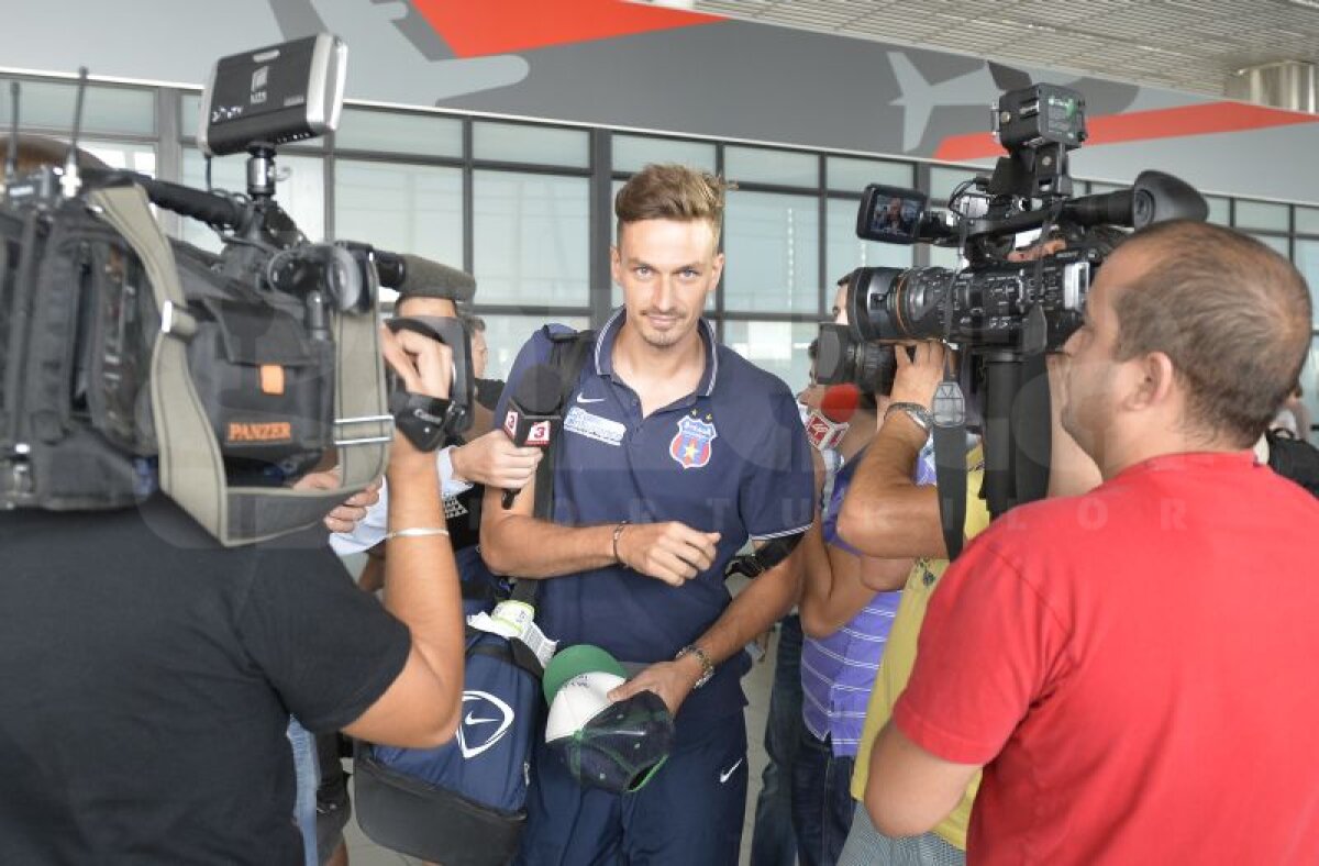 GALERIE FOTO Steaua, primire VIP la Sofia » Tănase dă examenul final diseară