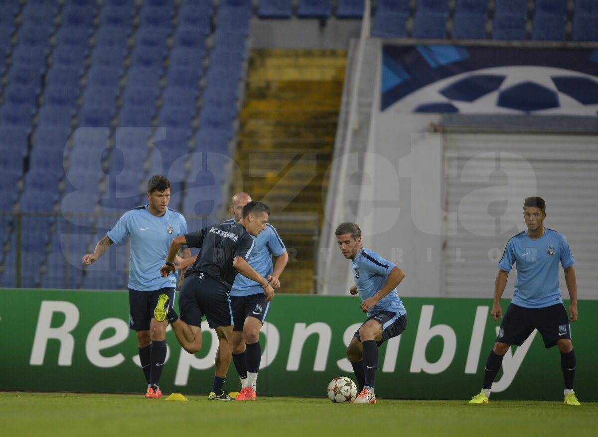 FOTO Atmosferă destinsă la antrenamentul Stelei » Arlauskis şi Tănase s-au antrenat normal