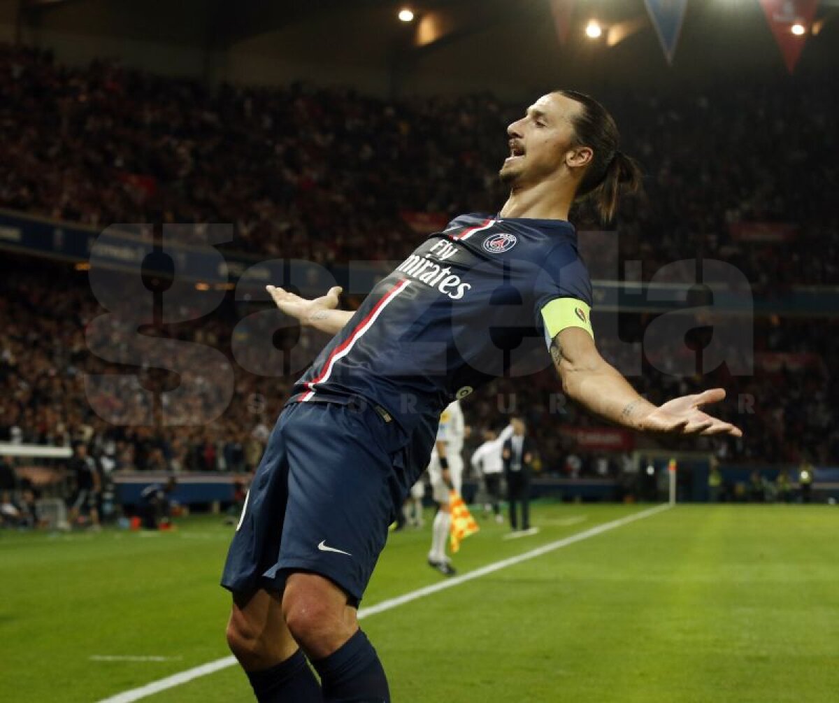 VIDEO Zlatan Ibrahimovici a făcut show în meciul dintre PSG şi Saint-Etienne! Suedezul a reuşit un nou hattrick