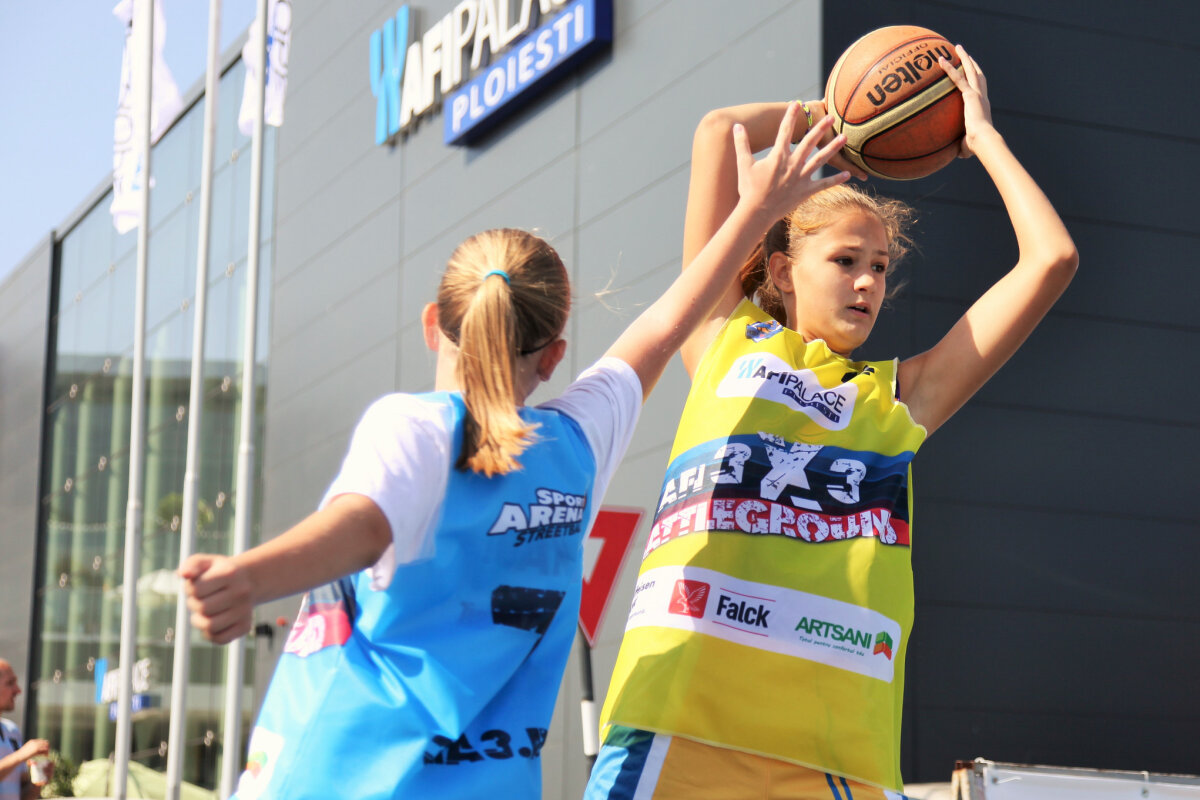 GALERIE FOTO Un vis împlinit » Au jucat baschet împotriva campionilor, la AFI 3x3 Battleground