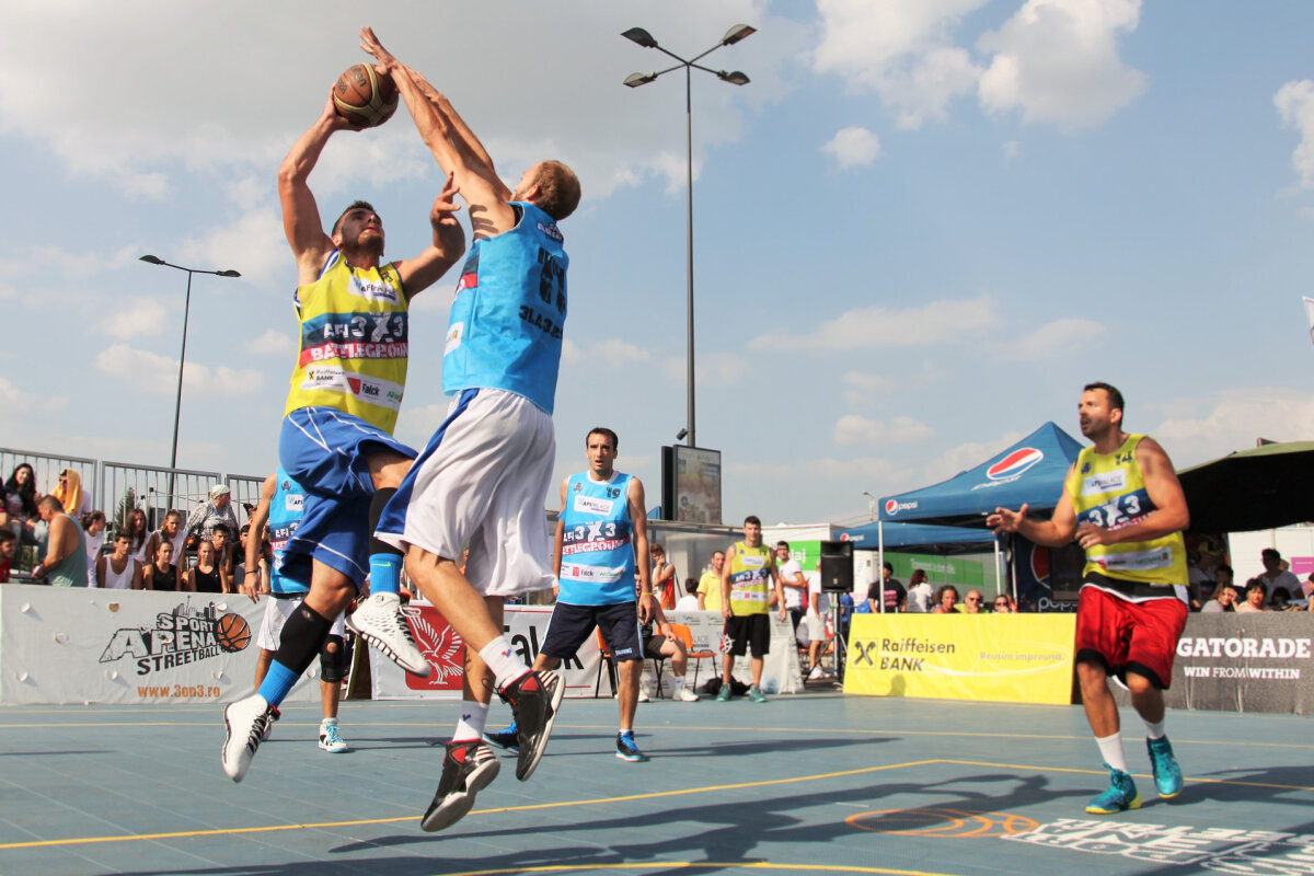 GALERIE FOTO Un vis împlinit » Au jucat baschet împotriva campionilor, la AFI 3x3 Battleground