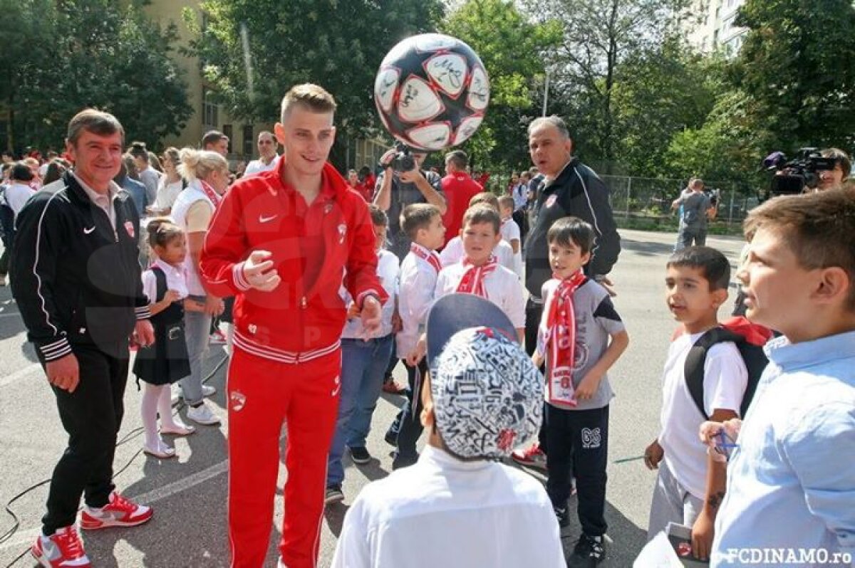Dinamoviştii i-au învăţat fotbal pe puştii de la şcoala 51 din Capitală » A 8-a instituţie de învăţămînt bifată de roş-albi