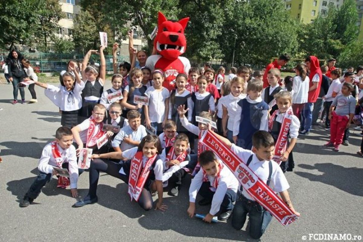 Dinamoviştii i-au învăţat fotbal pe puştii de la şcoala 51 din Capitală » A 8-a instituţie de învăţămînt bifată de roş-albi
