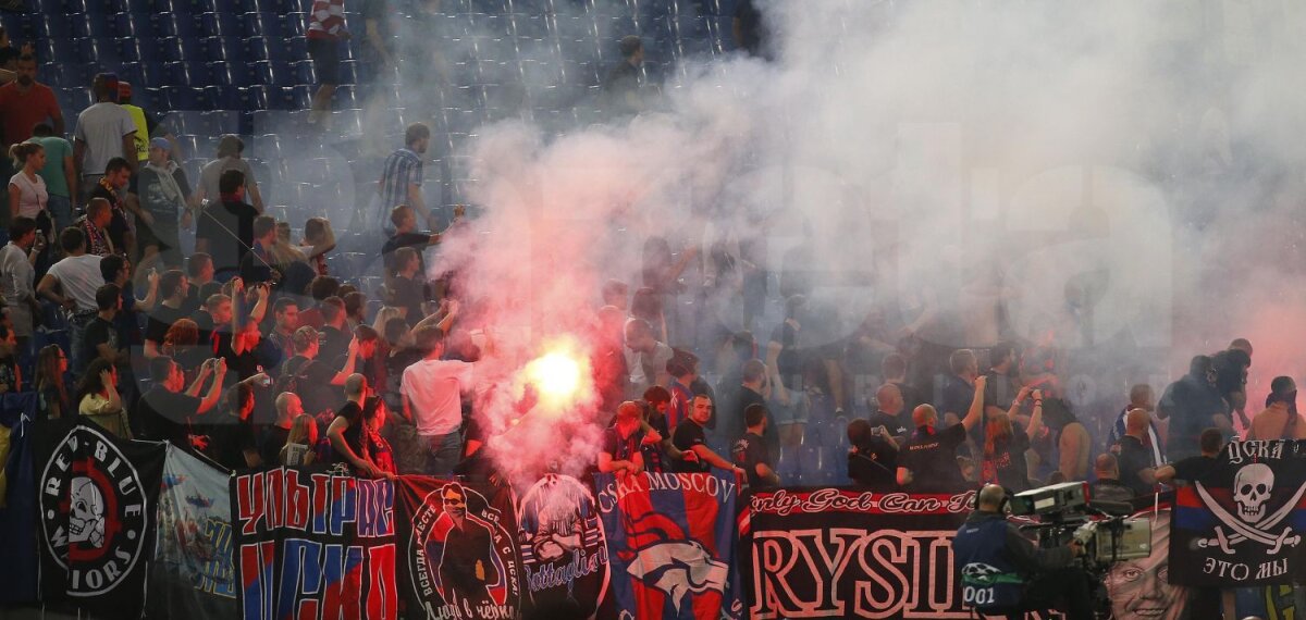 Haos în Cetatea Eternă » Doi fani ruşi înjunghiaţi şi doi arestaţi înainte ca ŢSKA să fie demolată la Roma, scor 1-5