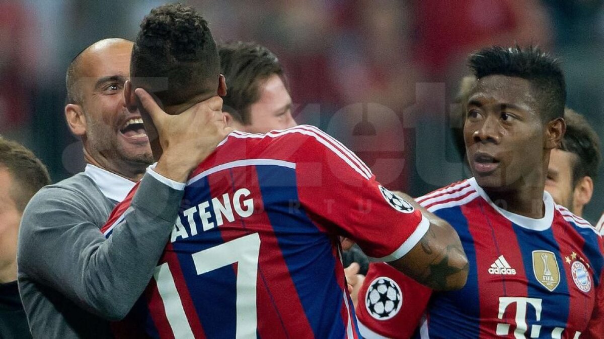 Pep ”strangulatorul” » Guardiola l-a strîns de gît pe Jerome Boateng în stil Ganea. De bucurie!