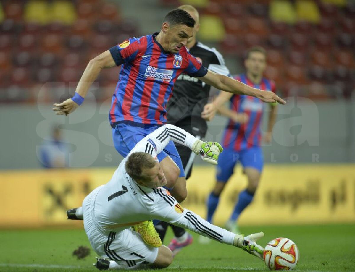 VIDEO+FOTO C-aşa-i în tenis » Dezolantă în prima repriză, Steaua a scăpat cu 0-0 la pauză, dar a umilit-o pe Aalborg pînă la final, 6-0!