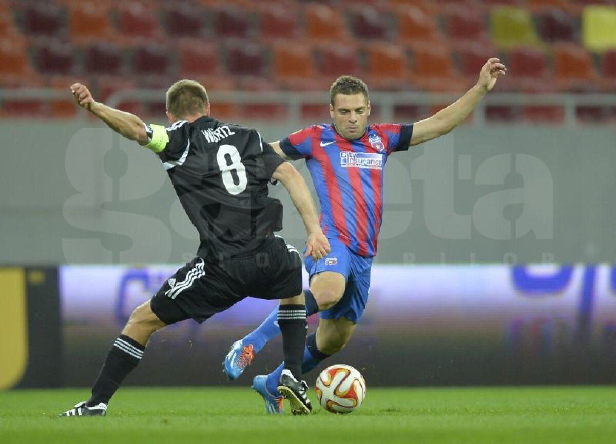 VIDEO+FOTO C-aşa-i în tenis » Dezolantă în prima repriză, Steaua a scăpat cu 0-0 la pauză, dar a umilit-o pe Aalborg pînă la final, 6-0!