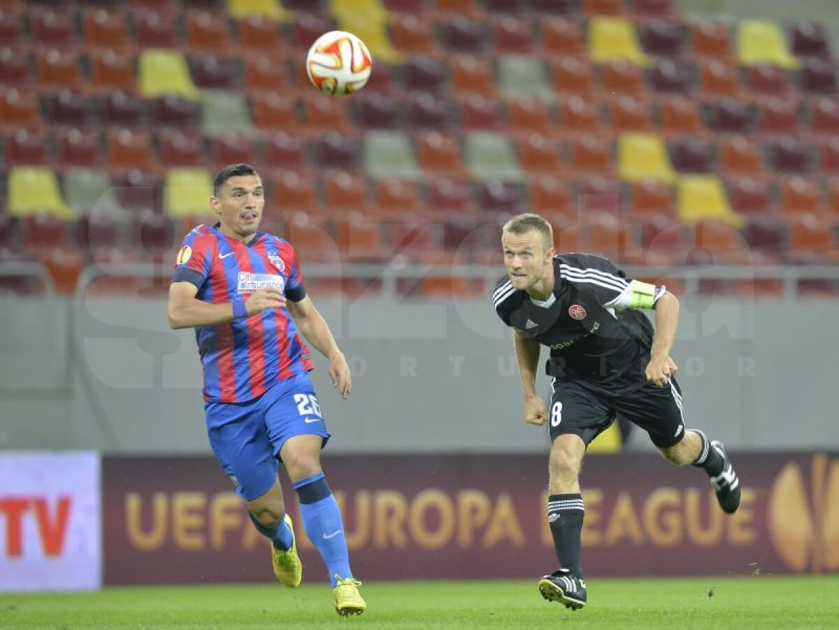 VIDEO+FOTO C-aşa-i în tenis » Dezolantă în prima repriză, Steaua a scăpat cu 0-0 la pauză, dar a umilit-o pe Aalborg pînă la final, 6-0!