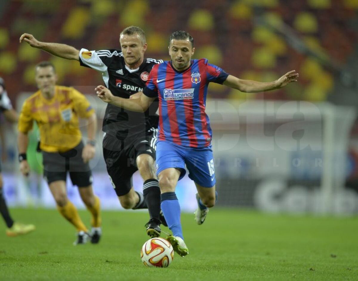 VIDEO+FOTO C-aşa-i în tenis » Dezolantă în prima repriză, Steaua a scăpat cu 0-0 la pauză, dar a umilit-o pe Aalborg pînă la final, 6-0!