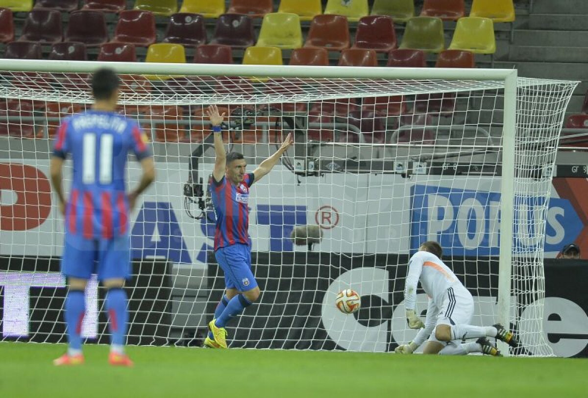 VIDEO+FOTO C-aşa-i în tenis » Dezolantă în prima repriză, Steaua a scăpat cu 0-0 la pauză, dar a umilit-o pe Aalborg pînă la final, 6-0!