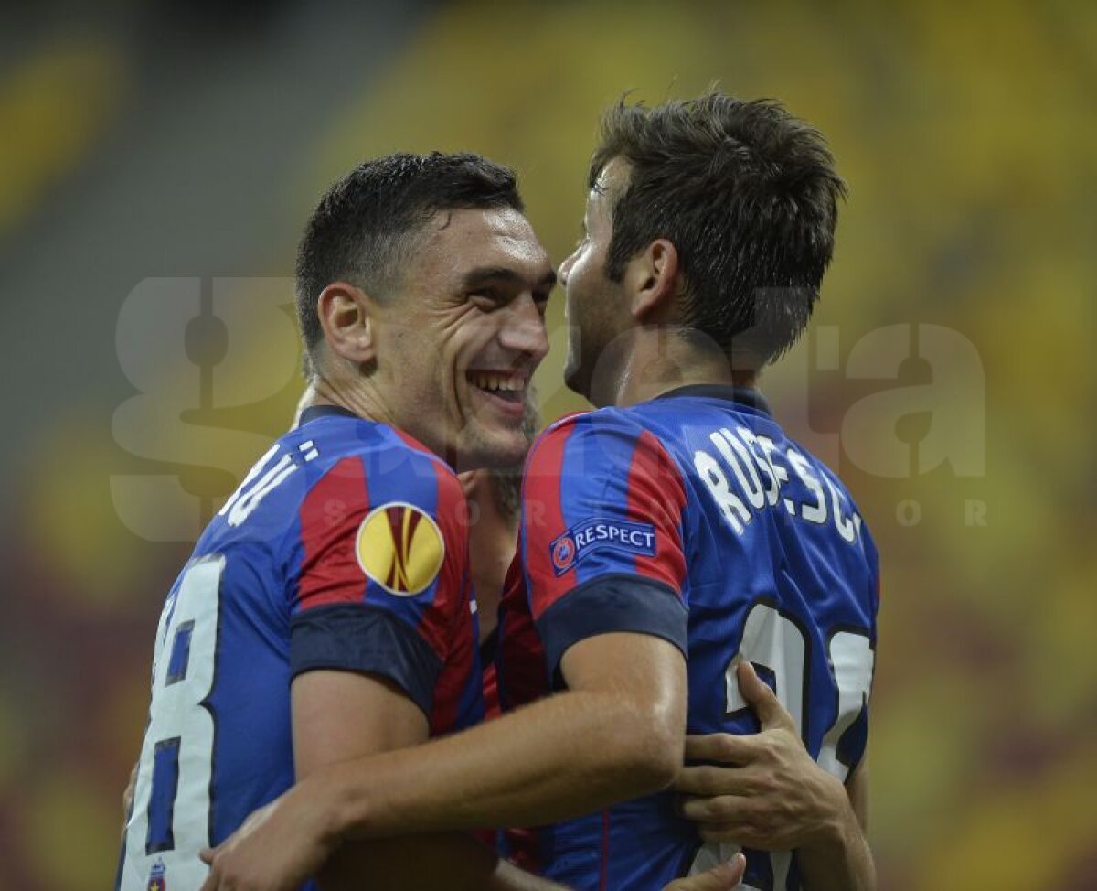 VIDEO+FOTO C-aşa-i în tenis » Dezolantă în prima repriză, Steaua a scăpat cu 0-0 la pauză, dar a umilit-o pe Aalborg pînă la final, 6-0!