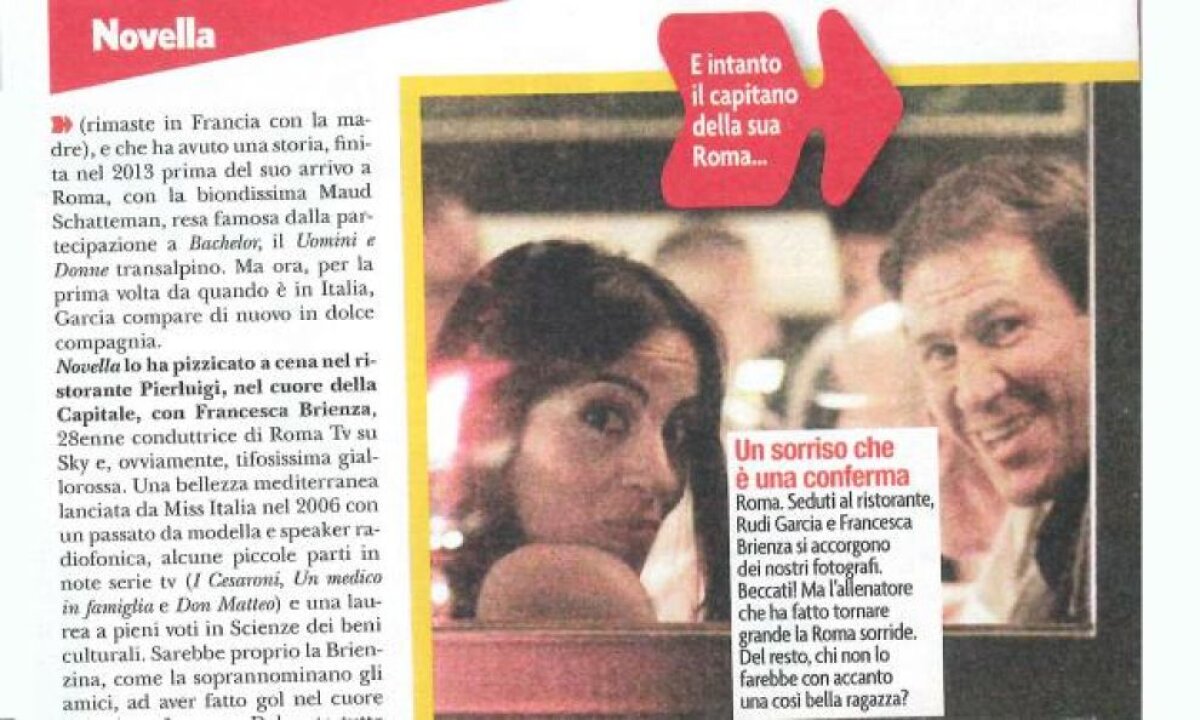 GALERIE FOTO » Antrenorul lui AS Roma, Rudi Garcia, surprins de paparazzi cu o superbă jurnalistă! Reacţia francezului