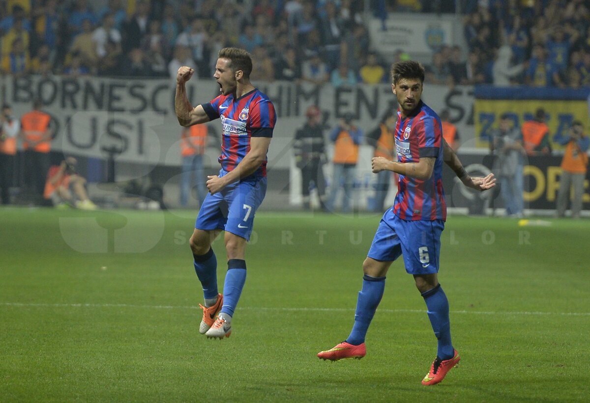 FOTO şi VIDEO Steaua învinge Petrolul cu 3-2, după un meci cu de toate! Roş-albaştrii rămîn lideri în Liga 1