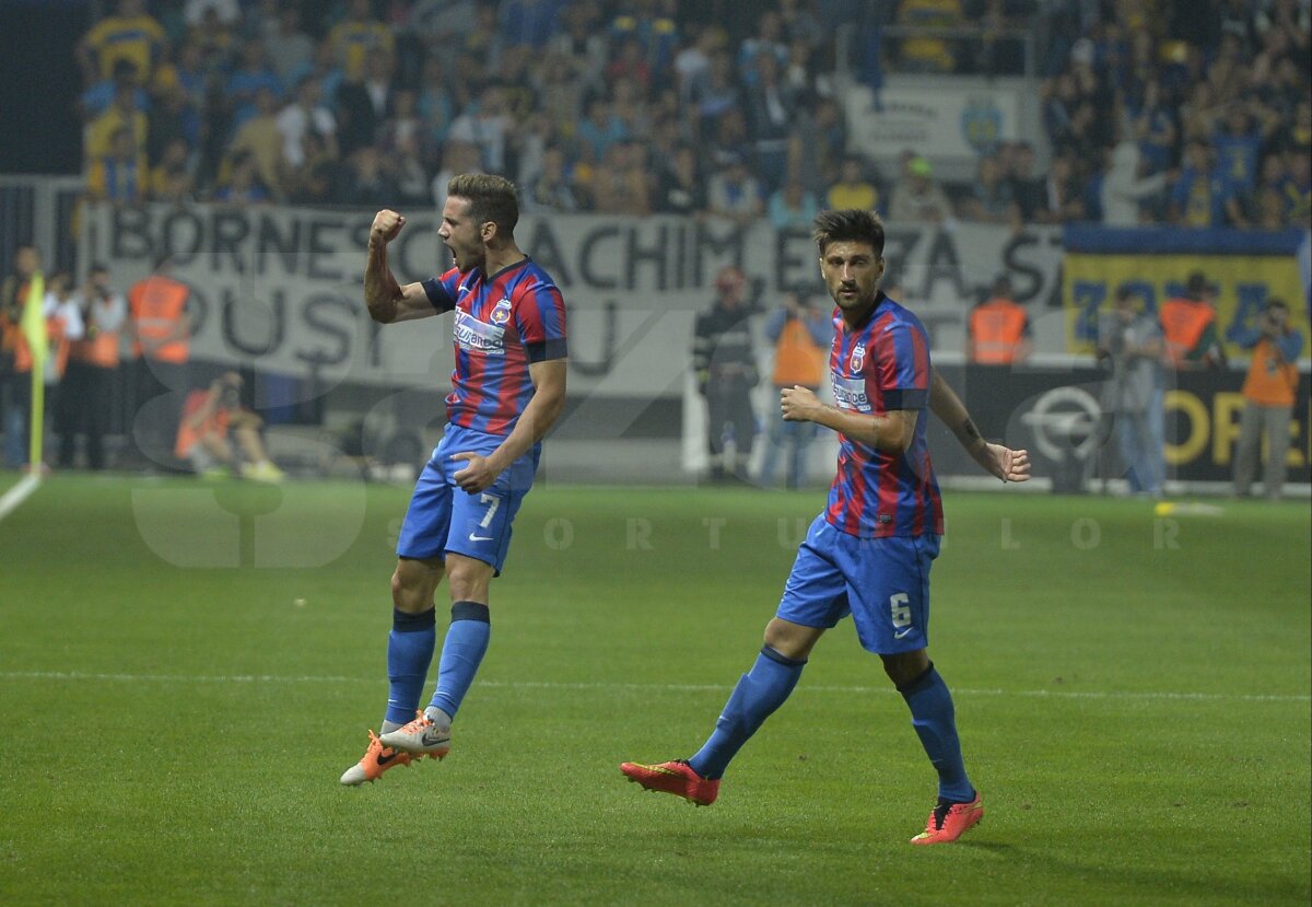 FOTO şi VIDEO Steaua învinge Petrolul cu 3-2, după un meci cu de toate! Roş-albaştrii rămîn lideri în Liga 1