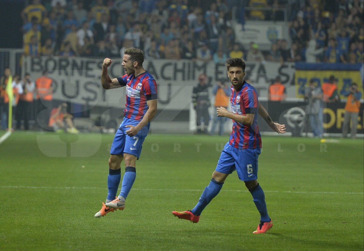 FOTO şi VIDEO Steaua învinge Petrolul cu 3-2, după un meci cu de toate! Roş-albaştrii rămîn lideri în Liga 1