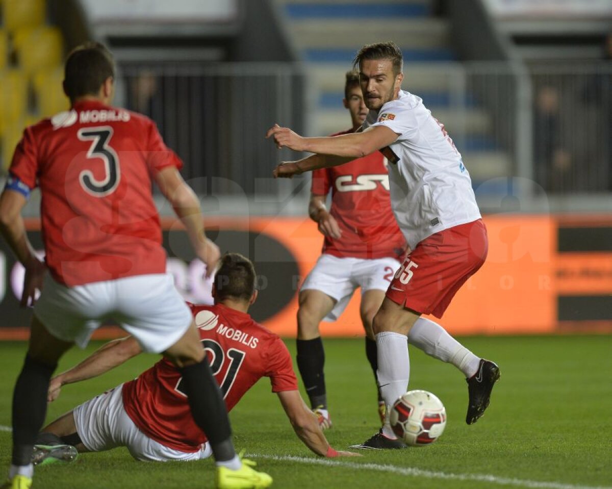 FOTO Nebunie pe ”Ilie Oană” » Fortuna Cîmpina a sperat 91 de minute la o minune, dar a fost spulberată de Dinamo în prelungiri