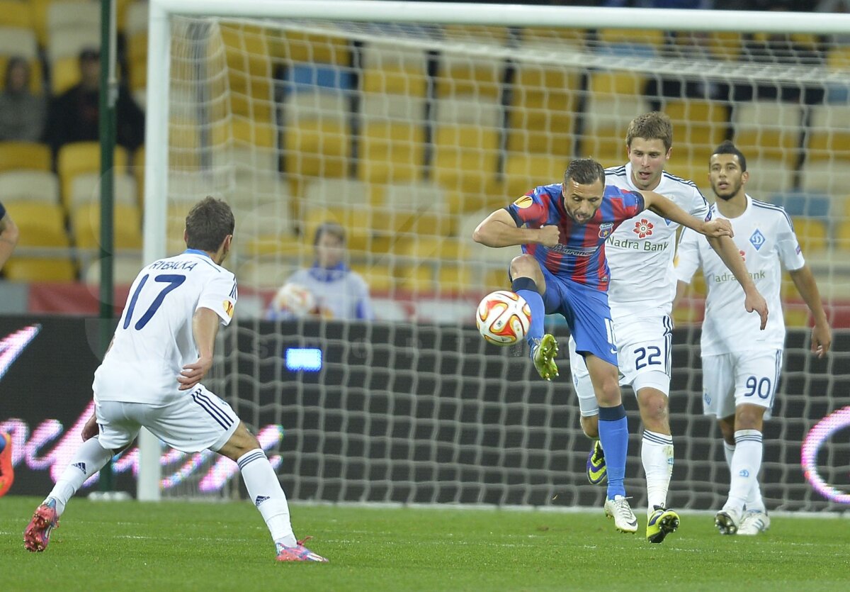 FOTO + VIDEO Dinamo Kiev - Steaua 3-1» Roş-albaştrii au pierdut, însă păstrează şanse reale de calificare