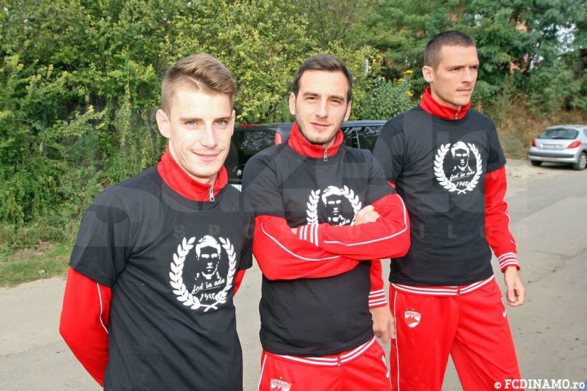 GALERIE FOTO Dinamoviştii s-au recules la mormîntul lui Cătălin Hîldan » Dănciulescu: ”În memoria «Unicului Căpitan», să umplem arena!”